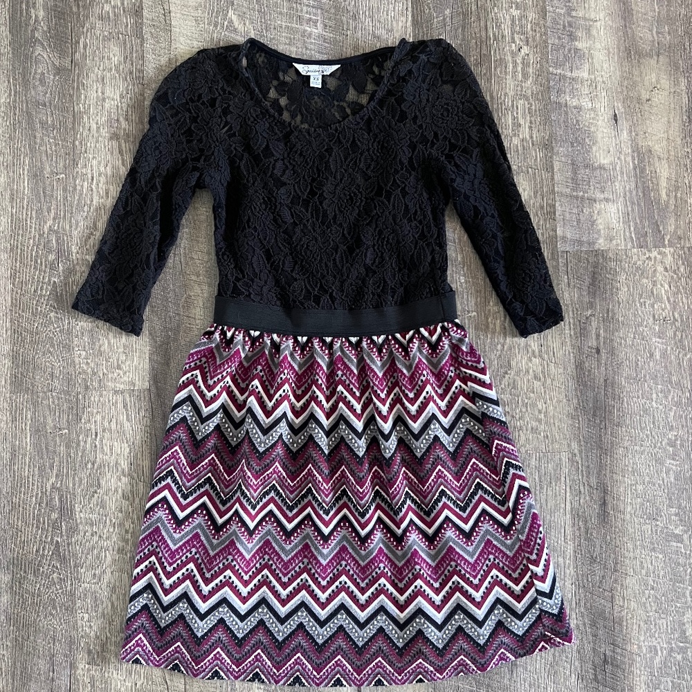 Lace Sleeve Dress